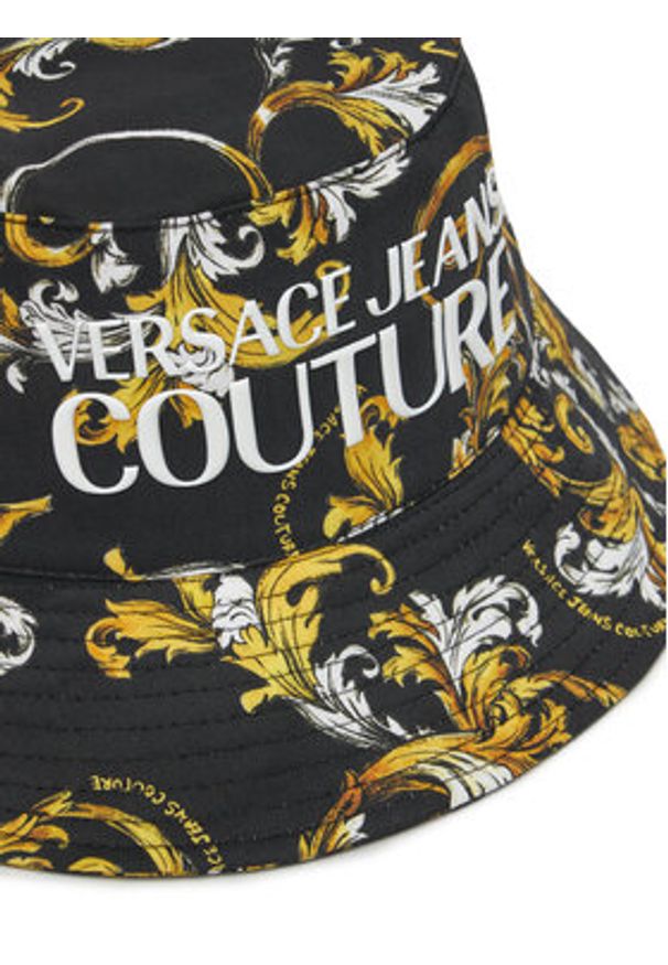 Versace Jeans Couture Kapelusz 78VAZK06 Czarny. Kolor: czarny. Materiał: bawełna, materiał
