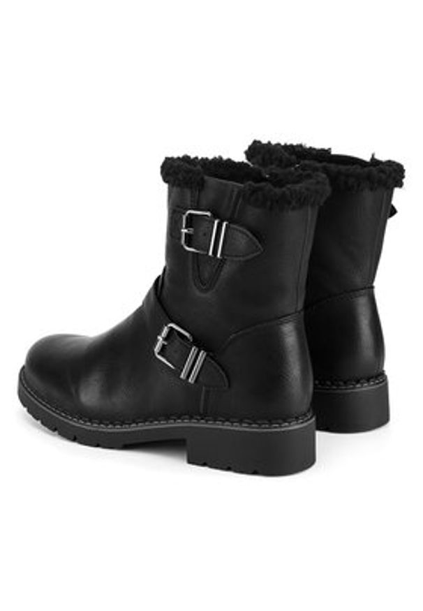 Clara Barson Botki WS2862-05 Czarny. Kolor: czarny. Materiał: materiał
