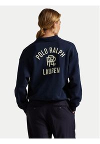 Polo Ralph Lauren Bluza 211971756001 Granatowy Relaxed Fit. Typ kołnierza: polo. Kolor: niebieski. Materiał: bawełna #6