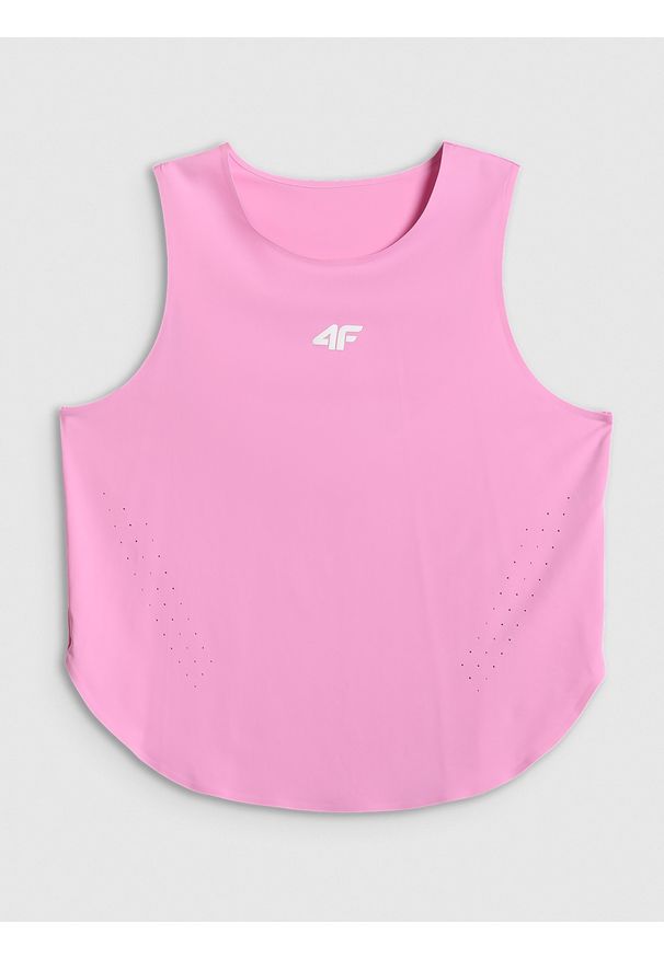 4f - 4F Top treningowy szybkoschnący damski - różowy XL. Kolor: różowy. Sport: fitness