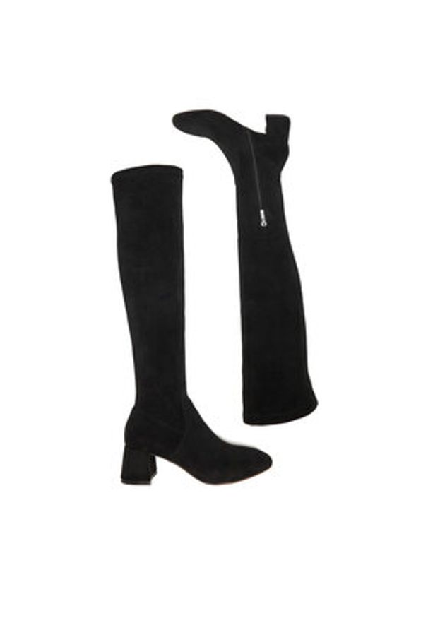 Nine West Kozaki CEO-NOURAN-01 Czarny. Kolor: czarny. Materiał: materiał