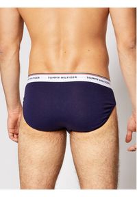 TOMMY HILFIGER - Tommy Hilfiger Komplet 3 par slipów 3p Brief 1U87903766 Granatowy. Kolor: niebieski. Materiał: bawełna #5