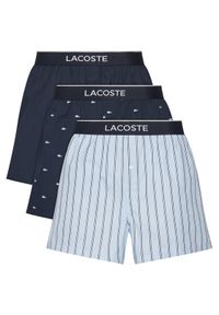 Lacoste Komplet 3 par bokserek 7H1283 Granatowy. Kolor: niebieski. Materiał: bawełna