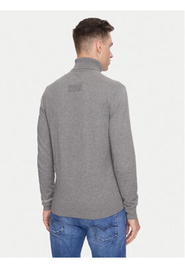 Replay Golf UK4455.000.G23138 Szary Regular Fit. Typ kołnierza: golf. Kolor: szary. Materiał: bawełna