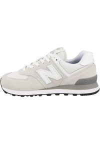 Buty Lifestyle New Balance Sneakers - Dla Kobiet Damskie. Okazja: na co dzień. Kolor: biały, wielokolorowy, szary. Materiał: skóra