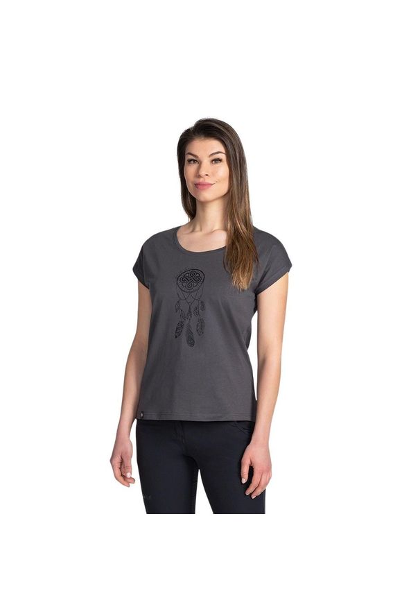 Koszulka damska Kilpi Roane. Kolor: szary. Sport: turystyka piesza