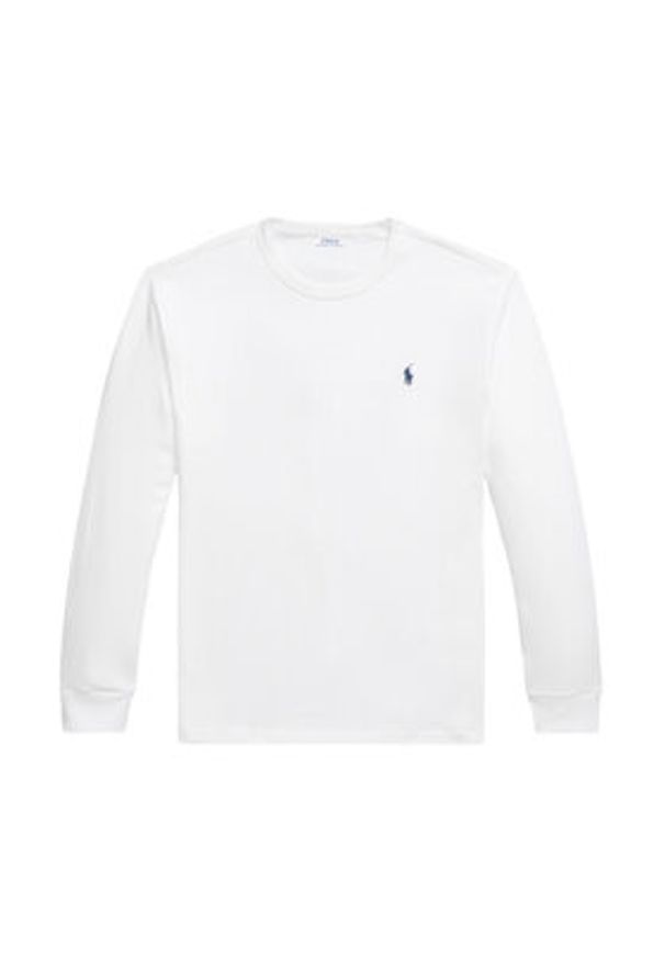 Polo Ralph Lauren Longsleeve 710970697002 Biały Classic Fit. Typ kołnierza: polo. Kolor: biały. Materiał: bawełna. Długość rękawa: długi rękaw