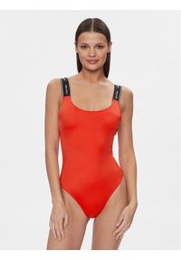 Calvin Klein Swimwear Strój kąpielowy KW0KW02422 Czerwony. Kolor: czerwony. Materiał: syntetyk