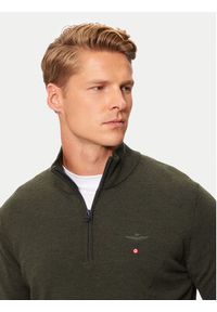 Aeronautica Militare Sweter 242MA1389L415 Zielony Regular Fit. Kolor: zielony. Materiał: wełna