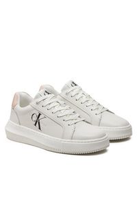Calvin Klein Jeans Sneakersy Chunky Cupsole Mono Lth Wn YW0YW00823 Biały. Kolor: biały