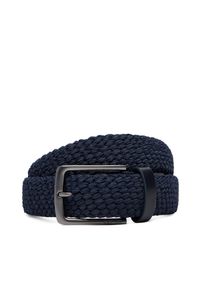 Pasek Calvin Klein. Kolor: niebieski. Styl: casual #1