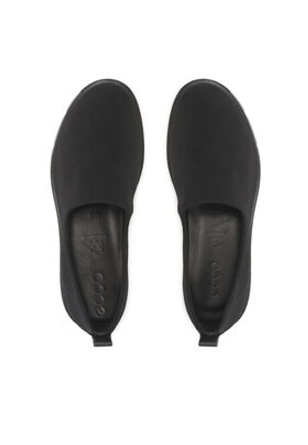 ecco - ECCO Półbuty Bella 28207351707 Czarny. Kolor: czarny. Materiał: materiał