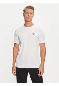 EA7 Emporio Armani T-Shirt 8NPT16 PJRGZ 1100 Biały Regular Fit. Kolor: biały. Materiał: syntetyk