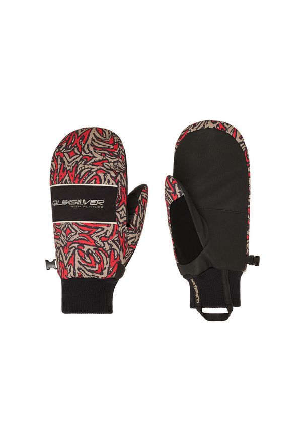 Quiksilver - Rękawice do sportów zimowych techniczne dla Mężczyzn METHOD. Kolor: wielokolorowy, zielony, brązowy. Materiał: poliester, materiał. Sezon: zima. Sport: narciarstwo