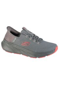 skechers - Buty sportowe Sneakersy męskie, Slip-Ins: Edgeride - Raygo. Kolor: szary. Sport: turystyka piesza