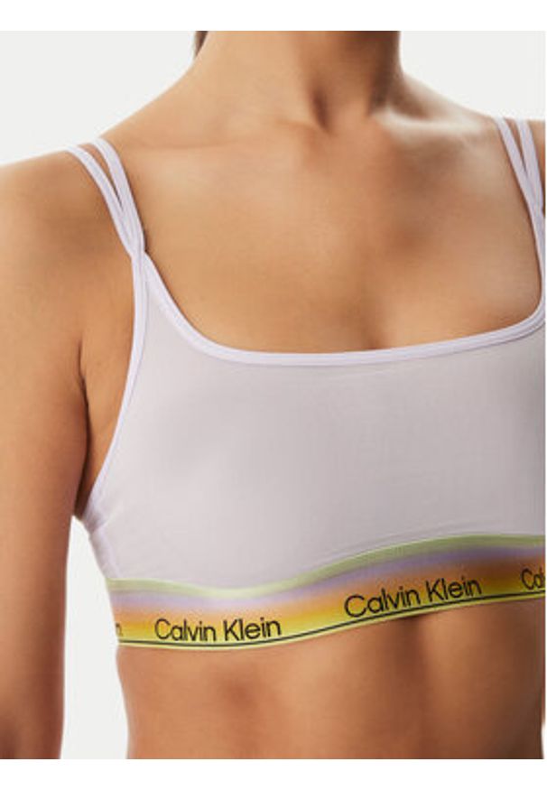 Calvin Klein Underwear Biustonosz top LV00QF8699 Fioletowy jasny. Kolor: fioletowy. Materiał: syntetyk