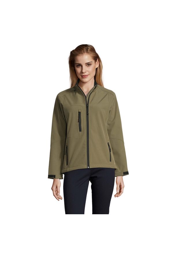 SOL'S - Kurtka Damska Roxy Soft Shell. Kolor: zielony