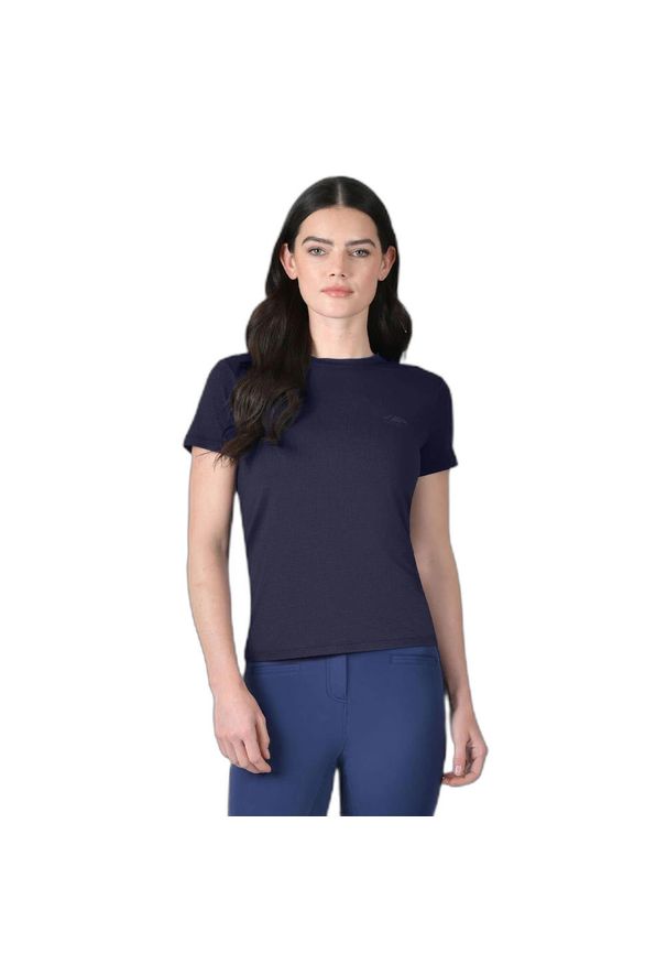 WEATHERBEETA - T-shirt damski w luźnym stylu Weatherbeeta. Kolor: niebieski