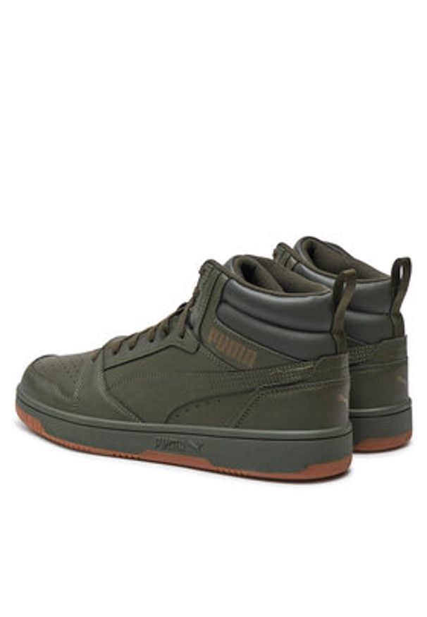 Puma Sneakersy Rebound v6 392326 30 Zielony. Kolor: zielony. Materiał: skóra