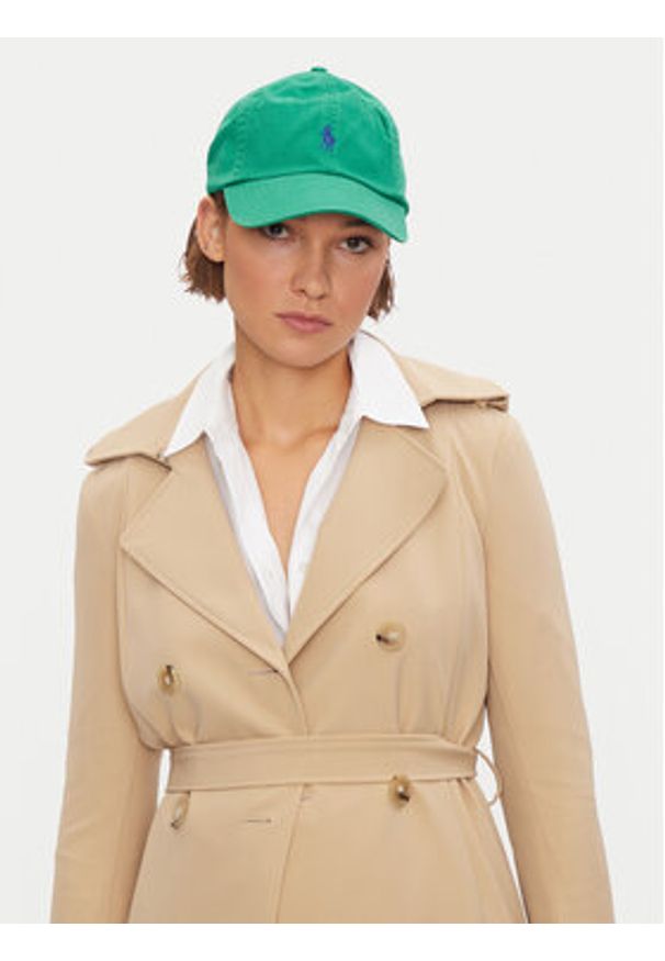 Polo Ralph Lauren Czapka z daszkiem 211912843002 Zielony. Kolor: zielony. Materiał: bawełna, materiał