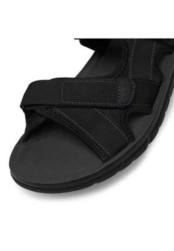 Lanetti Sandały MSS20514-08 Czarny. Kolor: czarny. Materiał: materiał