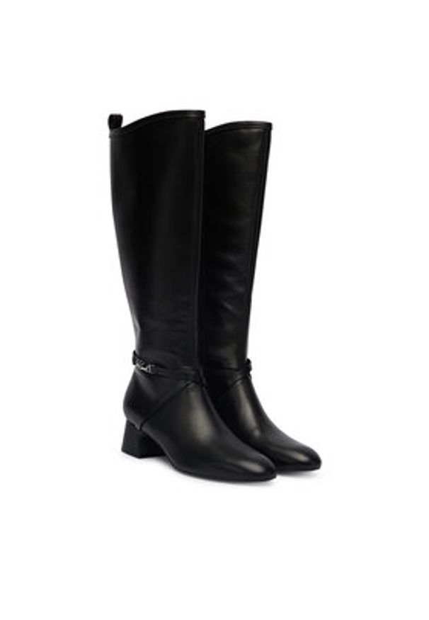 Karl Lagerfeld - KARL LAGERFELD Kozaki KL30375 Czarny. Kolor: czarny. Materiał: skóra