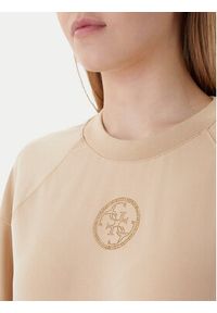 Guess Bluza W6RQ13 KD332 Beżowy Regular Fit. Kolor: beżowy. Materiał: wiskoza #3