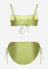 Renee - Jasnozielone Bikini Dwuczęściowe Stanik z Regulowanymi Ramiączkami Majtki High Waist Dimmina. Stan: podwyższony. Kolor: zielony #6