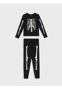 Sinsay - Bawełniana piżama dwuczęściowa z motywem halloweenowym - czarny. Kolor: czarny. Materiał: bawełna
