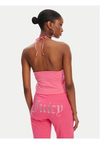 Juicy Couture Top Tied JCWCT125306 Różowy Slim Fit. Kolor: różowy. Materiał: bawełna #5