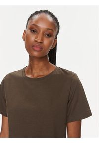 Calvin Klein T-Shirt K20K205410 Brązowy Regular Fit. Kolor: brązowy. Materiał: bawełna #5