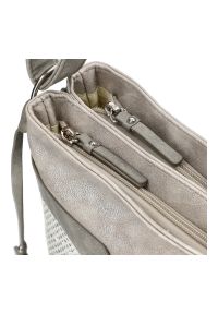 Szara Stylowa Torebka Damska Rieker. Kolor: szary. Styl: elegancki #2