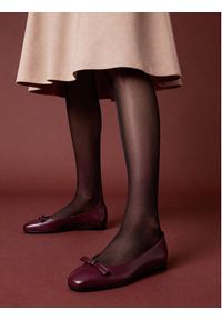 MEXX Baleriny CEO-MX/037C-RST Bordowy. Kolor: czerwony. Materiał: skóra #6