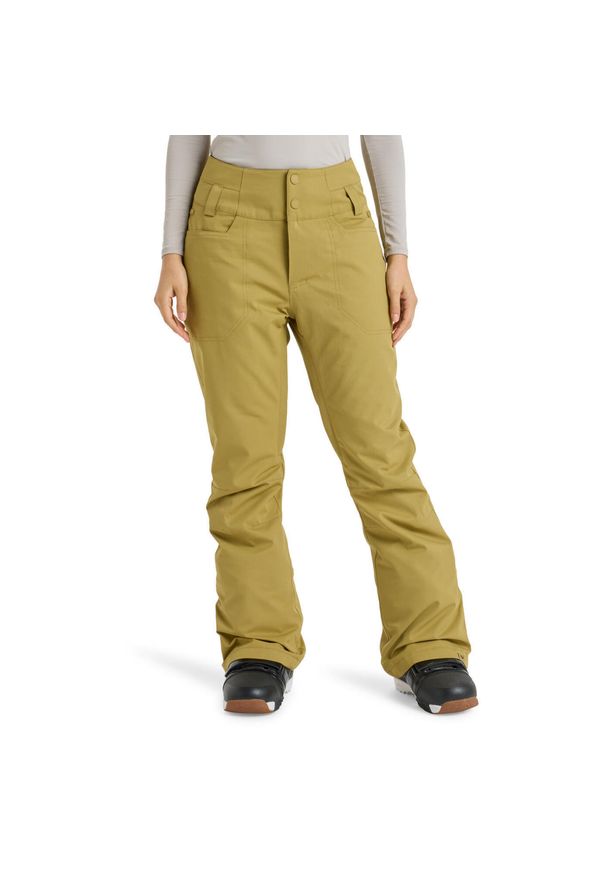 Roxy - Spodnie do sportów zimowych techniczne damskie DIVERSION 10K. Kolor: beżowy. Materiał: poliester, materiał. Sezon: zima. Sport: narciarstwo