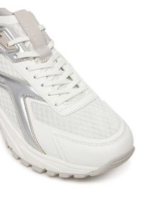 Calvin Klein Sneakersy Hike Run Ckstripe Mesh Met HW0HW03140 Biały. Kolor: biały. Materiał: skóra. Sport: bieganie #4