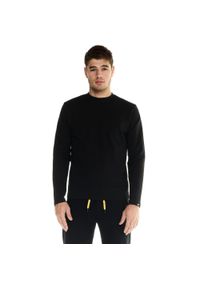 LEONE 1947 APPAREL - Męska koszulka Leone z długim rękawem Urban. Kolor: czarny. Materiał: tkanina. Długość rękawa: długi rękaw. Długość: długie. Sport: fitness