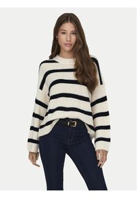 JDY Sweter Justy 15264902 Beżowy Regular Fit. Kolor: beżowy. Materiał: syntetyk #1