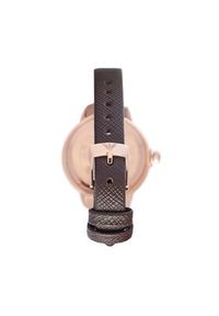 Emporio Armani Zegarek Mia AR11568 Brązowy. Kolor: brązowy. Materiał: skóra #3