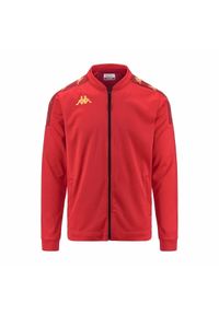 Kurtka z dresu Kappa Giullio. Kolor: czerwony, wielokolorowy. Materiał: dresówka. Sport: fitness, piłka nożna #1