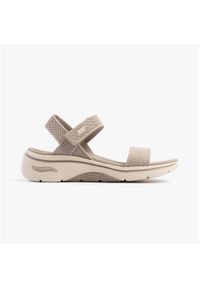 skechers - Sandały damskie SKECHERS Go Walk Arch Fit 2.0. Kolor: beżowy. Sezon: lato