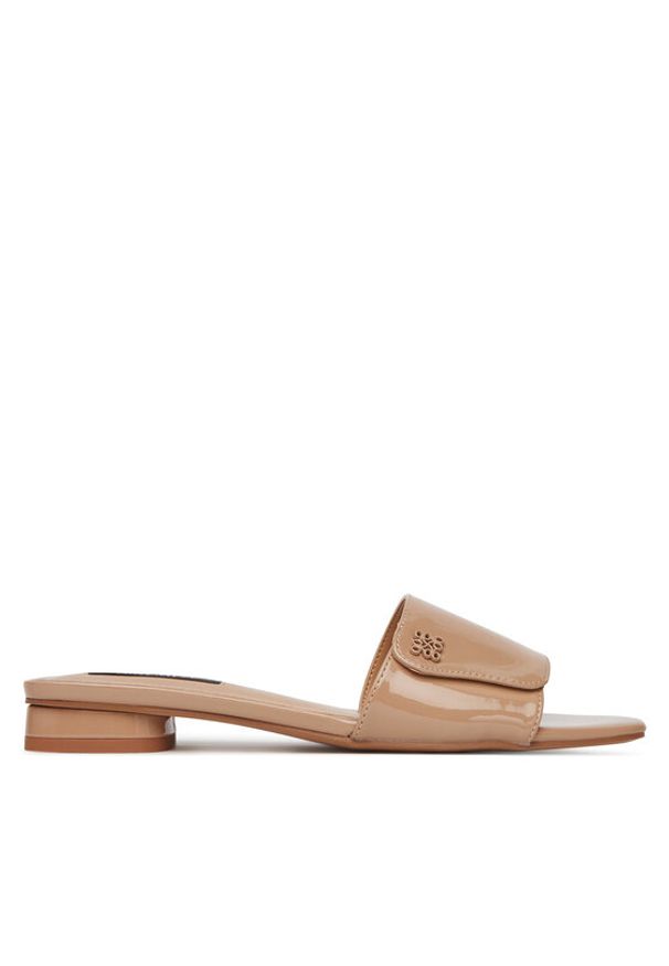 Nine West Klapki S4SH1847-01 Beżowy. Kolor: beżowy. Materiał: materiał, syntetyk
