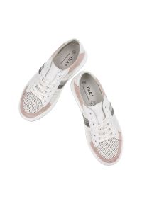 Różowe Sneakersy S.Barski Sportowe Obuwie Damskie. Okazja: na co dzień. Kolor: różowy. Materiał: materiał. Wzór: gładki