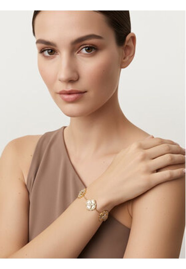 Guess Bransoletka JUBB05 501JW Złoty. Materiał: metalowe. Kolor: złoty