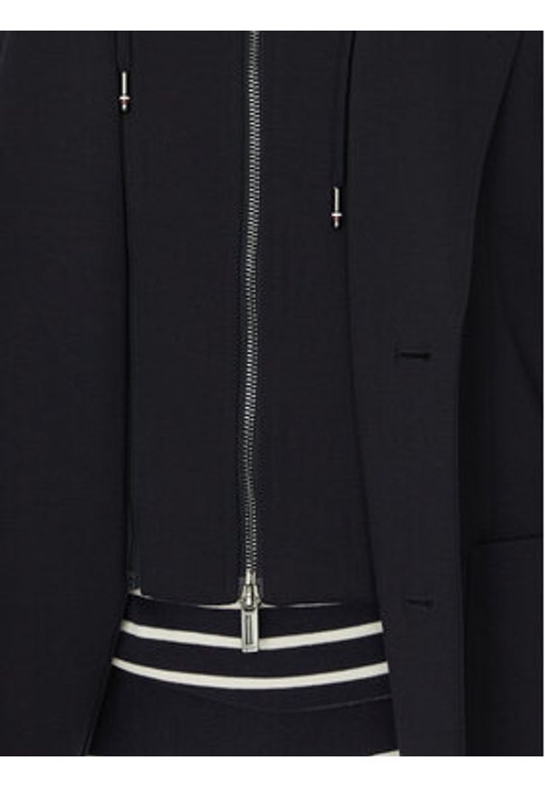TOMMY HILFIGER - Tommy Hilfiger Marynarka MW0MW39188 Granatowy Regular Fit. Kolor: niebieski. Materiał: syntetyk