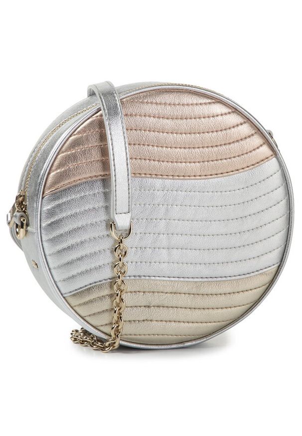 Furla Torebka Swing 1043308 B BZU5 TZL Srebrny. Kolor: srebrny. Materiał: skórzane