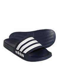 Klapki basenowe Adidas Adilette Shower. Kolor: biały, wielokolorowy, niebieski