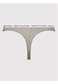 TOMMY HILFIGER - Tommy Hilfiger Komplet 3 par stringów 3p UW0UW02829 Kolorowy. Materiał: bawełna. Wzór: kolorowy #9