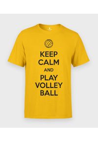 MegaKoszulki - Koszulka męska Keep Calm and Play Volleyball. Materiał: bawełna