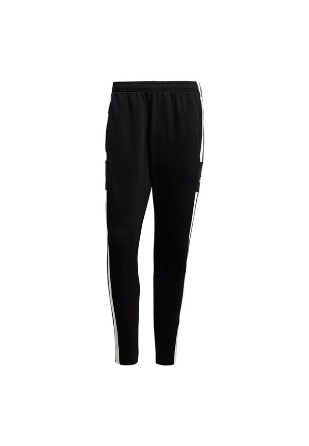 Adidas - Spodnie adidas Squadra 21 Sweat Pants GT6642 - czarne. Kolor: czarny. Materiał: poliester, materiał, dresówka, bawełna