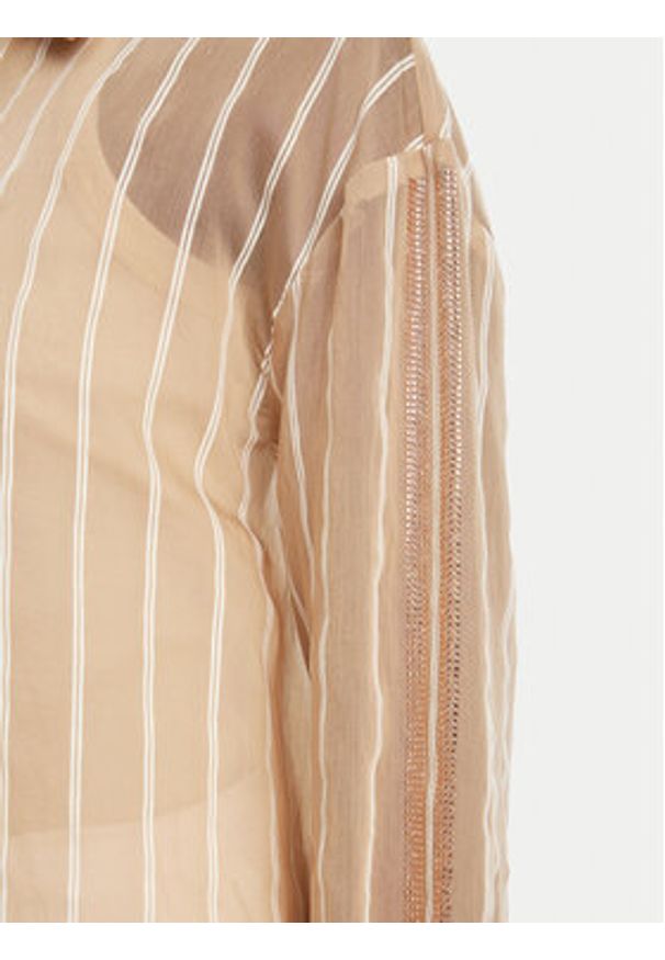 LOLA CASADEMUNT Koszula LS2515045 Beżowy Relaxed Fit. Kolor: beżowy. Materiał: lyocell